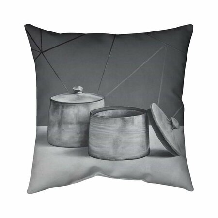FONDO 20 x 20 in. Old Pot with Lid-Double Sided Print Indoor Pillow FO2795802